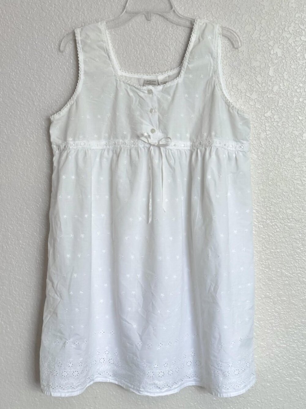 Vintage 90s Gillian O'Malley Sleeveless Nightgown Grannycore Prairie Cottage XXL
